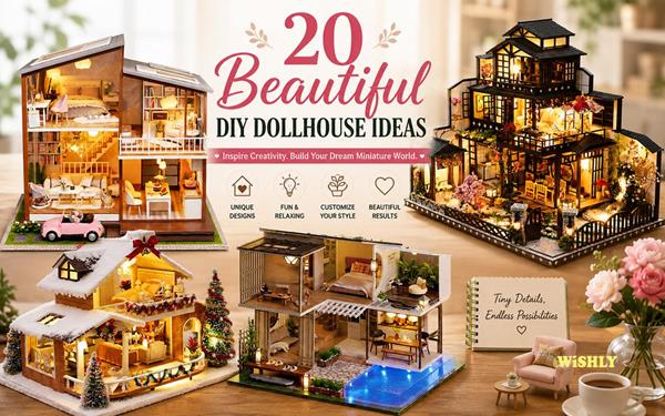 20 Beautiful DIY Dollhouse Ideas