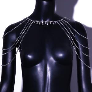 Multi Pearl Tassel Waist Body Chain