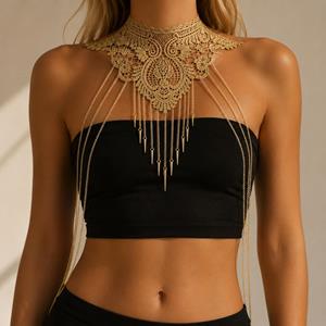 Clove Rhinestone Bra Underwear Body Chain Full Set