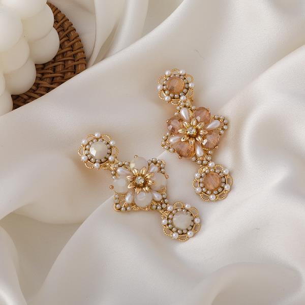 Elegant Rhinestone Pearl Flower Hair Pins