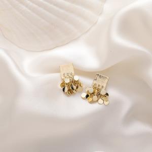 Cartoon Santa Acrylic Christmas Tree Dangle Earrings