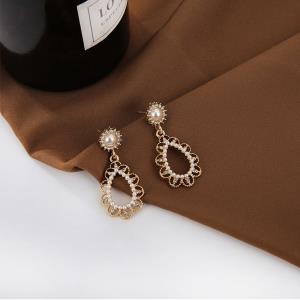 Oval Tassel Long Drop Dangle Earrings