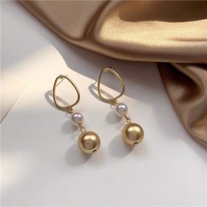 18K Platinum Plated Camellia Flower Glitter Earrings