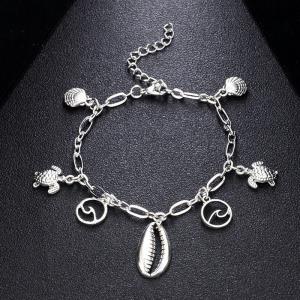 Crystal Pearl Tassel Dangle Anklet