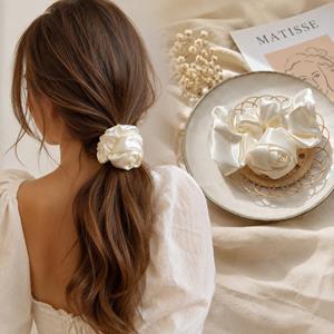 Fairy Chiffon Bow Scrunchies Hair Tie
