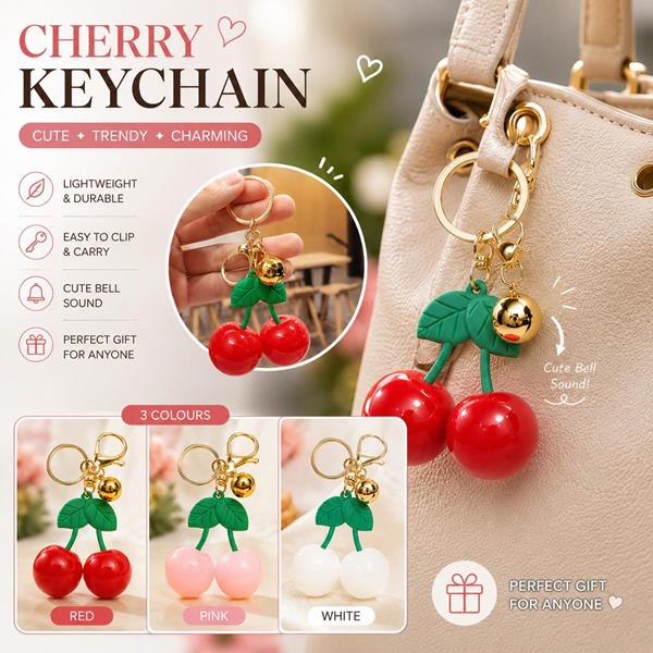 Cute Cherry Resin Keyring