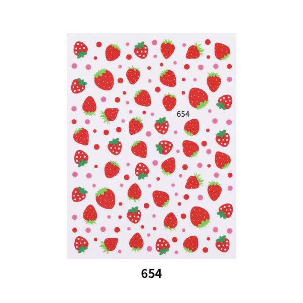 Cartoon Fruit Transfer Nail Stickers