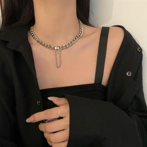 Double Layer Crystal Pearl Pendant Choker
