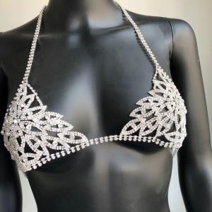 Gold Tassel Bikini Bra Body Chain
