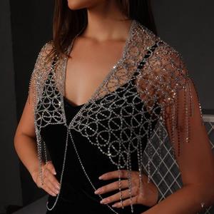 Gold Copper Beads Chest Body Chain