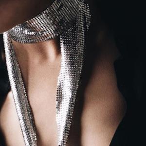 Rhinestone Tassel Shawl Shoulder Chain