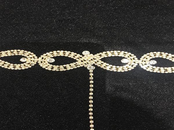 Gold Hollow Waterdrop Tassel Necklace