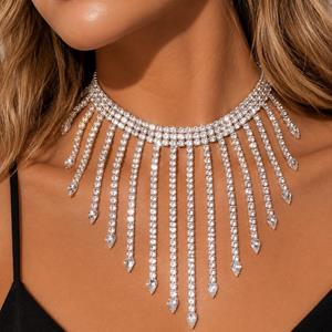 White Pearl Necklace Shoulder Body Chain