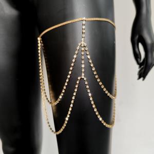 Bohemian Multi Layer Heart Sequins Thigh Chain