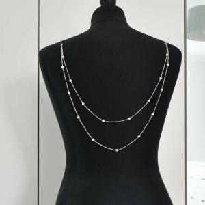 Silver Leaf Tassel Elastic Band Thigh Chain