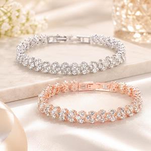 Simple Glitter Full Crystal Bracelet