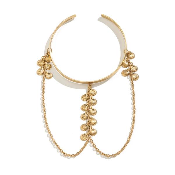 Retro Bohemian Leaf Beach Tassel Armlet