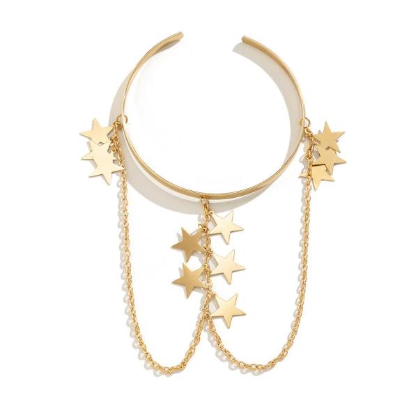 Retro Bohemian Leaf Beach Tassel Armlet