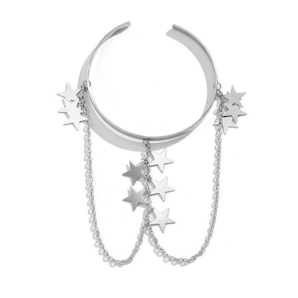 Retro Bohemian Leaf Beach Tassel Armlet