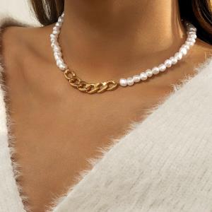 Formal Rhinestone V Waterdrop Clavicle Necklace