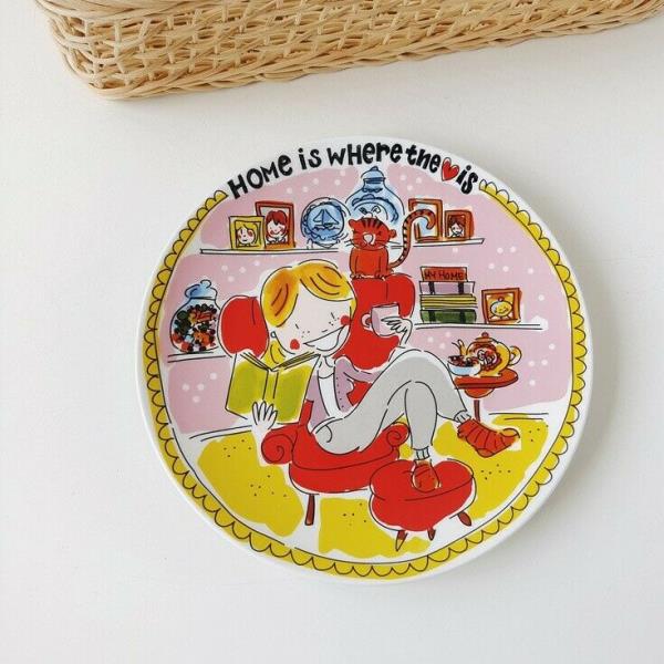Netherlands Girl Comics Ceramic Plate