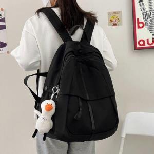 Retro Light Waterproof Double Layer School Backpack