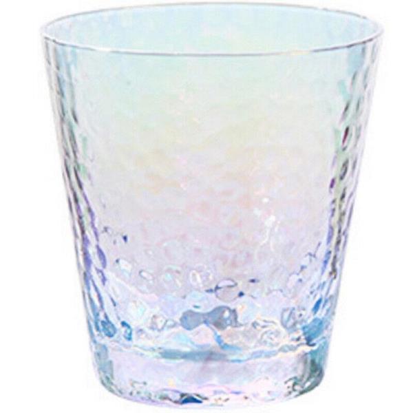 2 Rainbow Crown Glass Cups