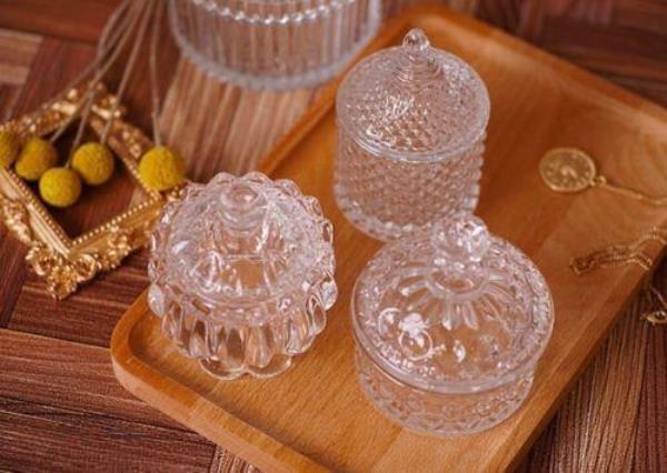 Retro Vintage European Glass Jar Organiser
