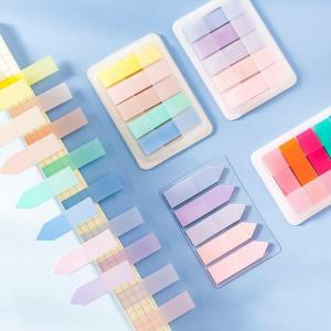 4 Packs Portable Gradient Color Memo Sticky Notes
