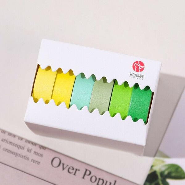 6 Pcs Colourful Sticker Tapes