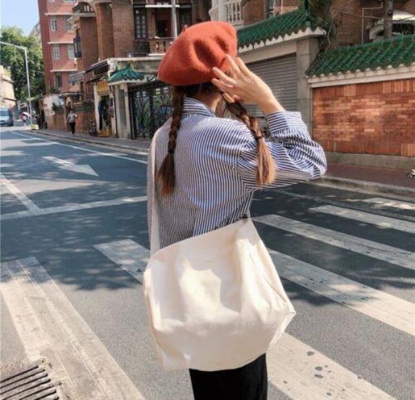 Chic Winter Fashion Canvas Crossbody Messenger Bag