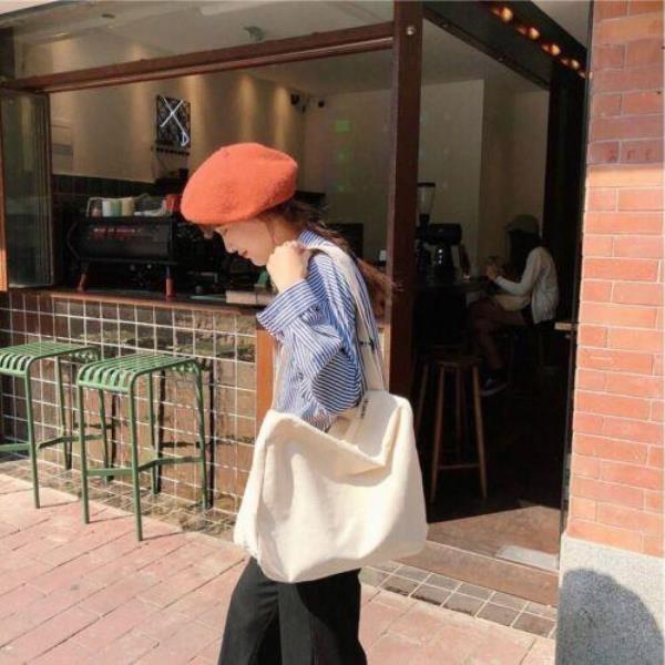 Chic Winter Fashion Canvas Crossbody Messenger Bag