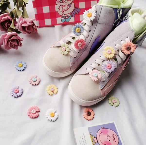 8 Pcs Daisy Flower Shoe Charms