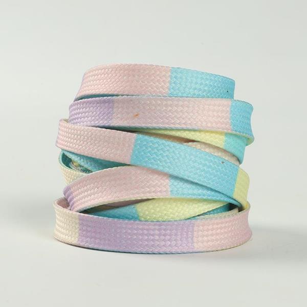 1 Pair 100 CM Tie Dye Rainbow Colour Shoe Laces