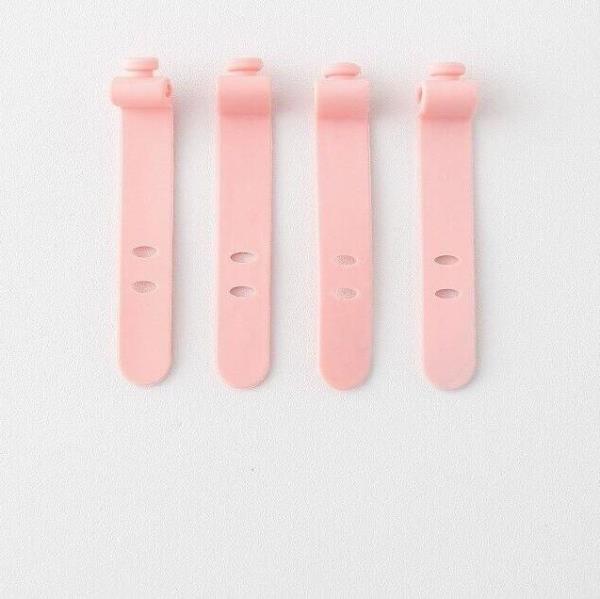 4 Silicone Line Wire Cord Holders