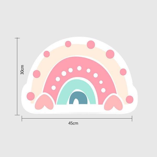 1 Pcs Cartoon Rainbow Faux Leather Kid Placemat