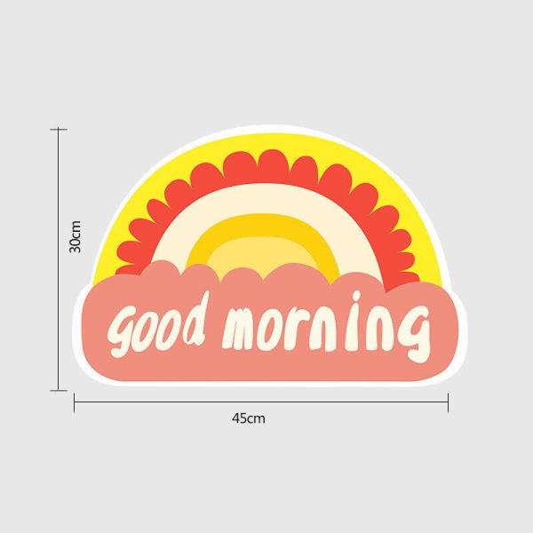 1 Pcs Cartoon Rainbow Faux Leather Kid Placemat