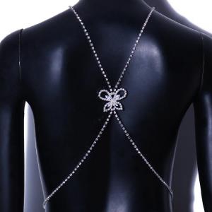 Black Metal Chain Crystal Thigh Leg Chain