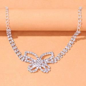 Glitter Simple Rhinestone Thigh Chain