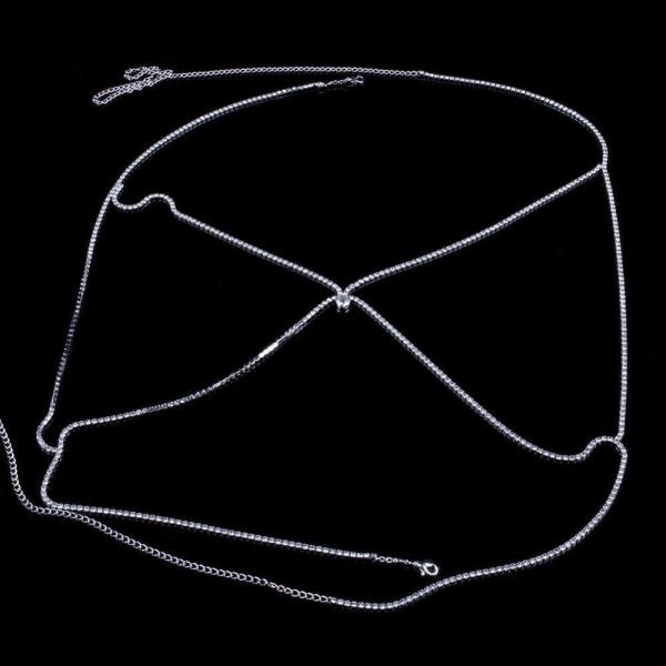 Gothic Waterdrop Chest Bra Necklace Body Chain