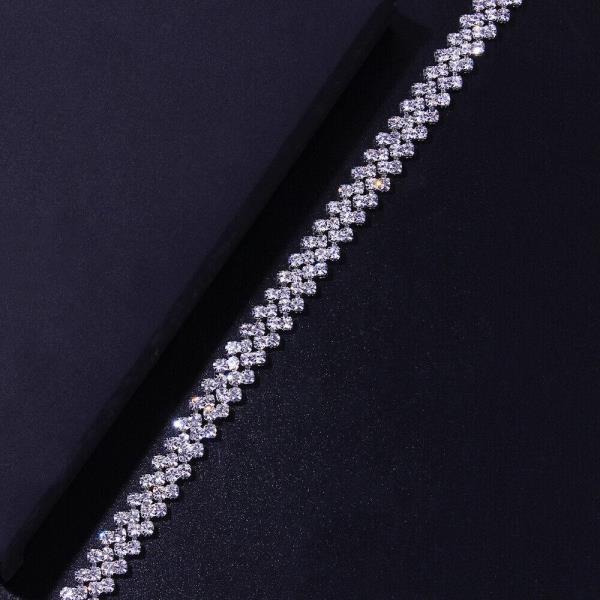 Glitter Bikini Rhombus Braid Waist Belly Body Chain