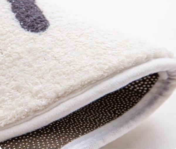 Faux Lamb Wool Oval Living Room Rug