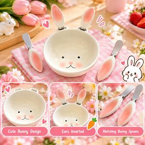 3 Pcs Snack Fruit Dipping Sauce Ceramic Plate Set