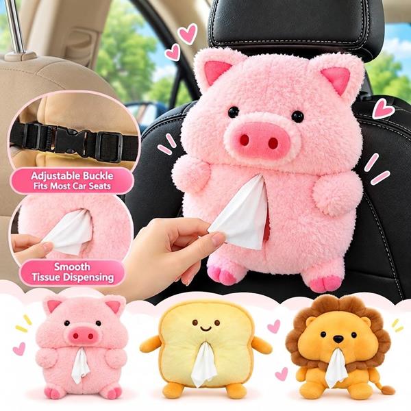 Cute Plush Animal Paper Tissue Box