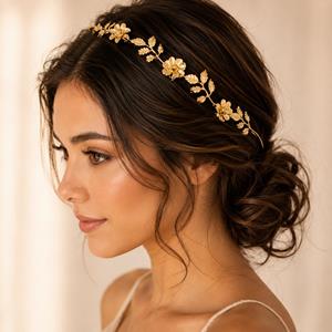Silver Crystal Bride Forehead Headband