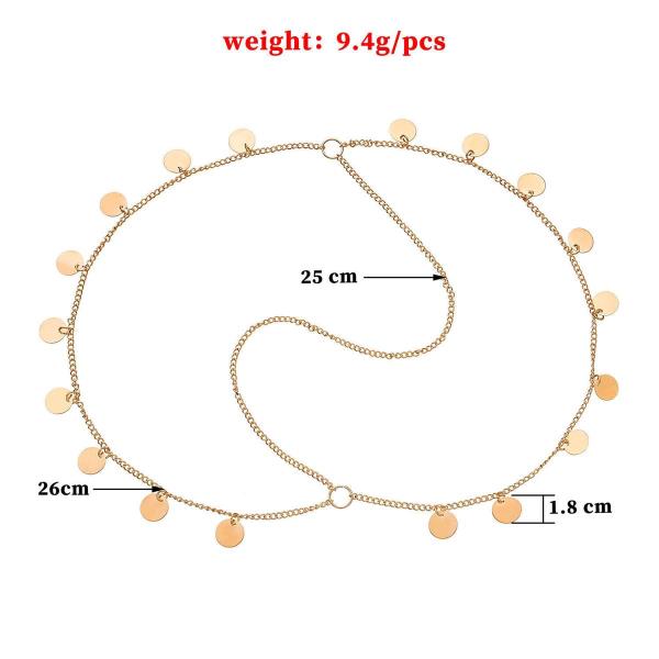Bohemian Gold Sequins Tassel Head Chain
