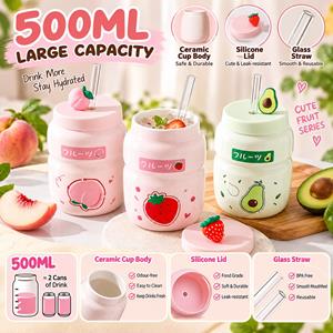 3D Music Instrument Melody Handle Ceramic Cup