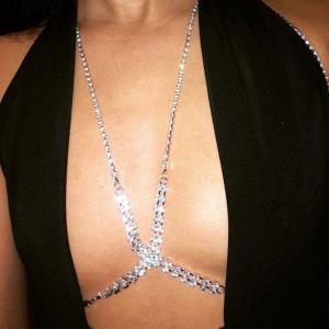 Hollow Flower Chest Bikini Body Chain