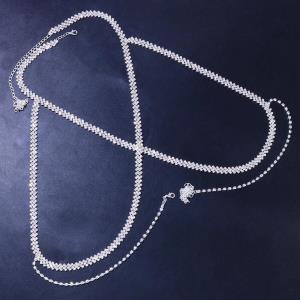 Bohemian Multi Layer Heart Sequins Thigh Chain