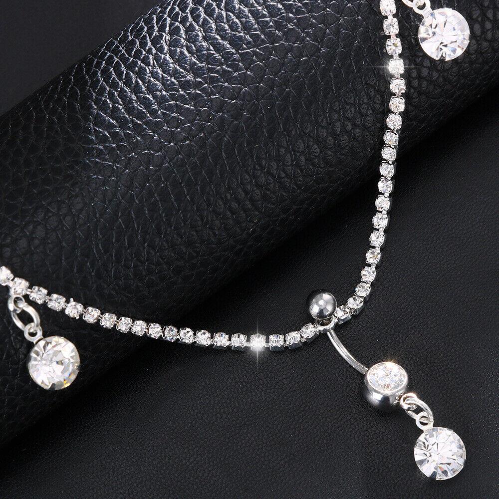 Bridal Simple Body Chain Body Jewelry Bridal Rhinestone Body Chain